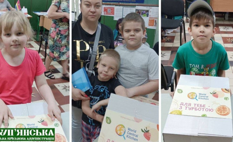 Фрукти з любов’ю: 340 маленьких мешканців Куп’янська отримали смачні набори