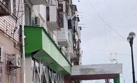 В результаті обстрілу Олешок розбили будинок, в якому жив окупаційний «мер» Георгій Журавко
