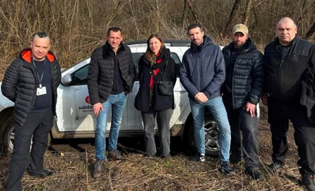У Курилівській громаді зустрічали Solidarités International: дослідили водогін у Лісній Стінці