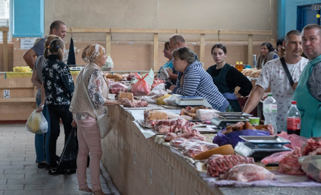 У м'ясному павільйоні на переяславському базарі найкраще брали сало, а у рибних рядах – карасів