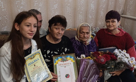 Жителька Бірківки Пелагея Семенівна Фесюн відзначила 100-річний ювілей