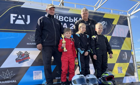 Юні картингісти з Глухова успішно виступили на змаганнях "Київська весна 2025"