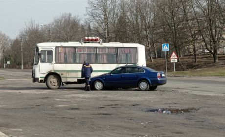 Аварія в Переяславі: авто врізалося в маршрутку