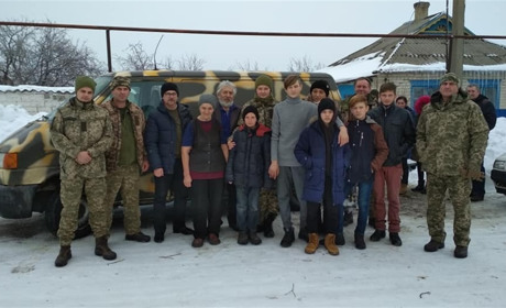 На річницю загибелі Олександра Рибальченка прямо з передової на Сватівщину приїхали його побратими