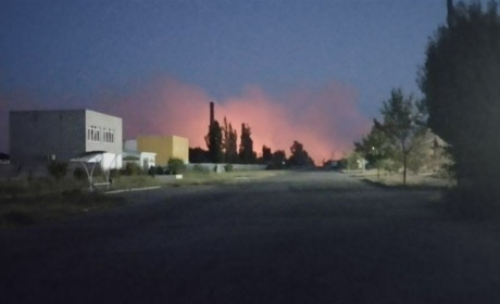 Нова Каховка у вогні та обстрілах