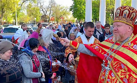 Пасха по-военному: как Измаил праздновал воскресение Христа и святил куличи (видео)