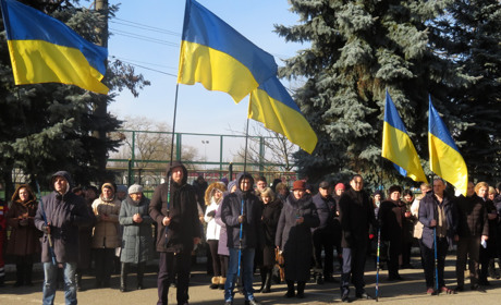 Четверті роковини: Біляївка згадала Героїв Небесної Сотні