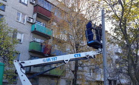 У Волновасі встановлюють вуличне освітлення