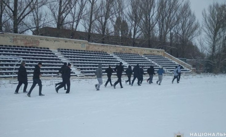 Полицейские Торецка пробежали эстафету