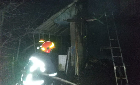 Вночі у Старокостянтинові горів сарай