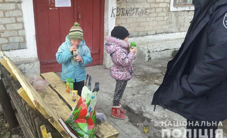 В Торецьку поліцейські знайшли двох дітей, яких мати не шукала дві доби 