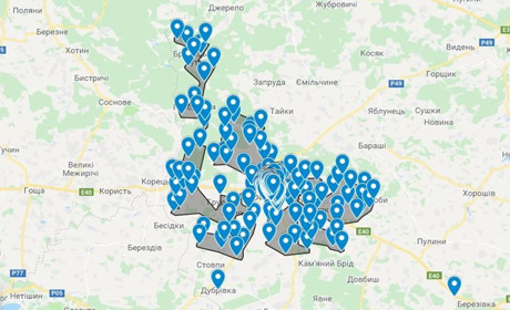 Інтерактивна мапа дільничних інспекторів міста і району