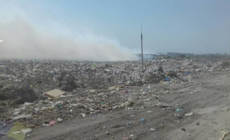 Загоряння на старокостянтинівському полігоні ТПВ 