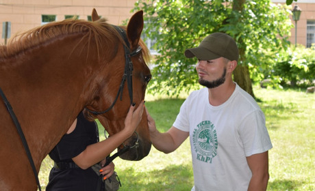 Військовослужбовці катаються на конях і лікуються