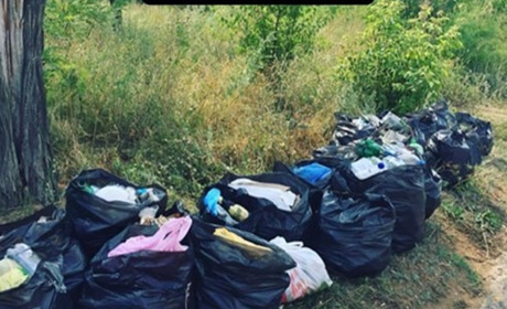 Отдыхающие собрали мусор на Дылеевке и попросили других его вывезти. Что из этого вышло