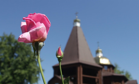 Медовий Спас: Протоієрей Леонід Доценко привітав добропільців зі святами