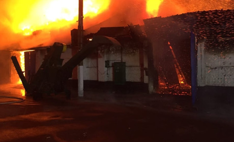 Пожежа на елеваторі у Старокостянтинові 