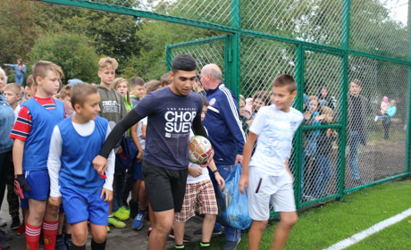 Футбольний майданчик зі штучним покриттям відкрито у Старокостянтинівській школі №7