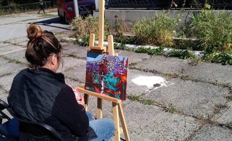 “Дифузії” на териконах: Добропілля малювали іноземні художники