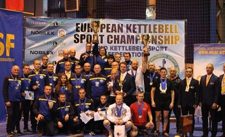 На міжнародному чемпіонаті з гирьового спорту спортсмени Вараша стали чемпіонами Європи