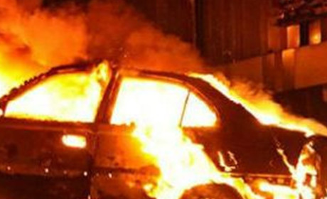 Цієї ночі у Благодатному Золотоніського району згоріла Toyota Camry