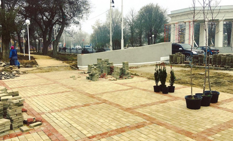 Высадка декоративных деревьев: в Горсаду Измаила идут активные работы (видео)