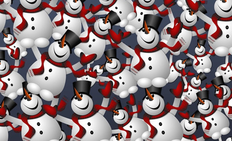 Новорічні пазли: складіть кумедних сніговиків