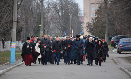 День Соборності у Золотоноші відзначили єднанням  