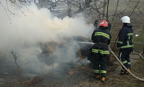 У Верхніх Станівцях через спалювання трави згоріли будівлі