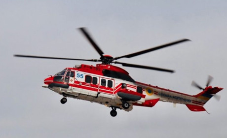 У Ніжин прибув H225 Super Puma для аварійно-рятувальних операцій