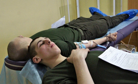 Калинівські нацгвардійці здали 32 літра крові для потреб лікарень області