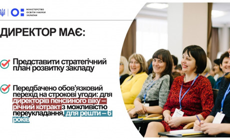 Обмежений термін: відтепер директори шкіл займатимуть посаду максимум 12 років