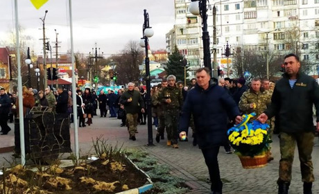 У Калуші віддали шану захисникам Дебальцівського плацдарму