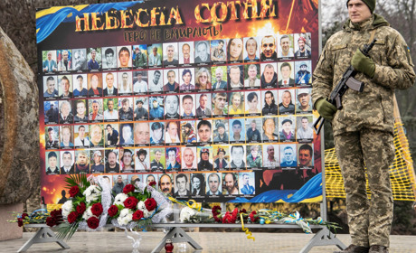 Фото дня: в Нікополі відзначили День Героїв Небесної Сотні