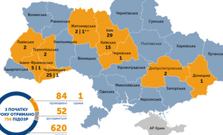 В Україні кількість хворих на коронавірус зросла до 84