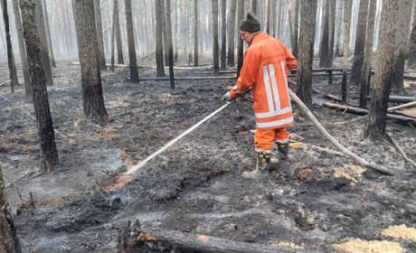 Як вогнеборці з Чортківщини приборкували пожежі в Чорнобильській зоні (+фото, відео)