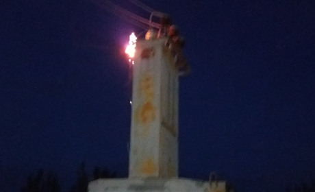 Трансформатор в Генгорке потушили до приезда спасателей