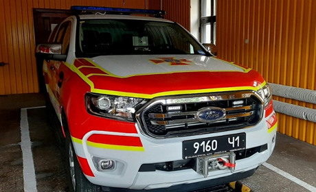 Новий «FORD RANGER» золотоніських рятувальників виїжджатиме на ДТП