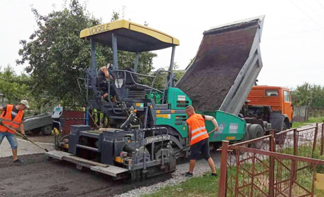 У Кагарлику завершено поточний ремонт дороги від вулиці Горького до вулиці Котляревського