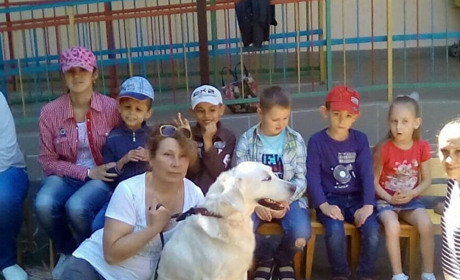 Команда клубу Аякс та психологи провели свято для дітей: презентували метод каністерапії