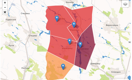 Склад комісії, межі виборчих дільниць Ставчанської ОТГ та кількість виборців
