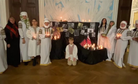 Пам'яті жертв Голодомору: у Калуші показали кіно-театральну інсталяцію «Голгофа голодної смерті»