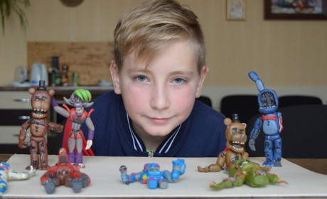 11-річний Андрій Пилаєв  із Переяслава ліпить із пластиліну персонажів комп’ютерних ігор