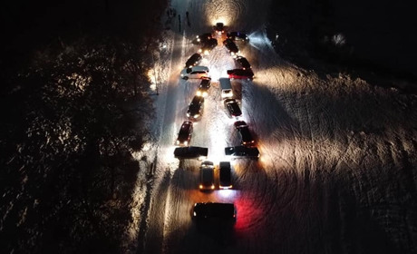 В Шостці запалили першу автоялинку на Сумщині