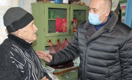 Ветеранів Другої світової війни з Кагарлицької ОТГ привітали з 77-ю річницею визволення Кагарлика