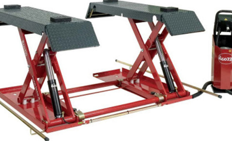 Устройство и особенность ножничного подъемника для СТО