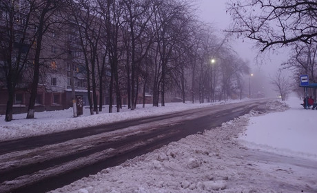 Мікрорайон Цукрового заводу: 17-та година, 30 січня 2021 року. Туман