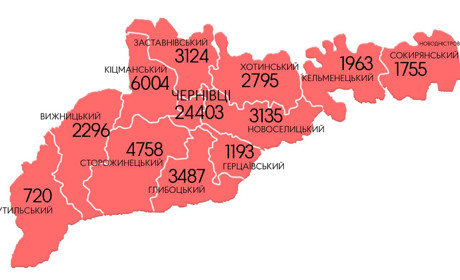 Від початку пандемії у Кіцманському районі COVID-19 виявили у понад 6 тисяч осіб