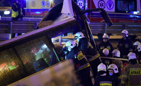 Автобус Вроцлав-Чернівці перевернувся там само, де 6 березня розбився інший український автобус