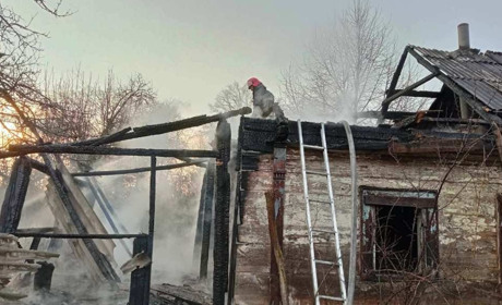 У Новоград-Волинському районі ліквідували пожежу в покинутому будинку